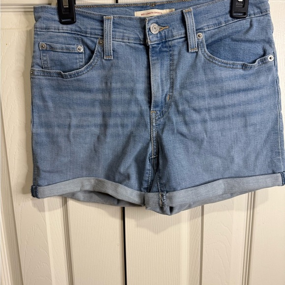 Levi's Pants - Levi’s Mid Length Denim Shorts Women’s Size 27 Blue Cuffed Casual‎ Summer